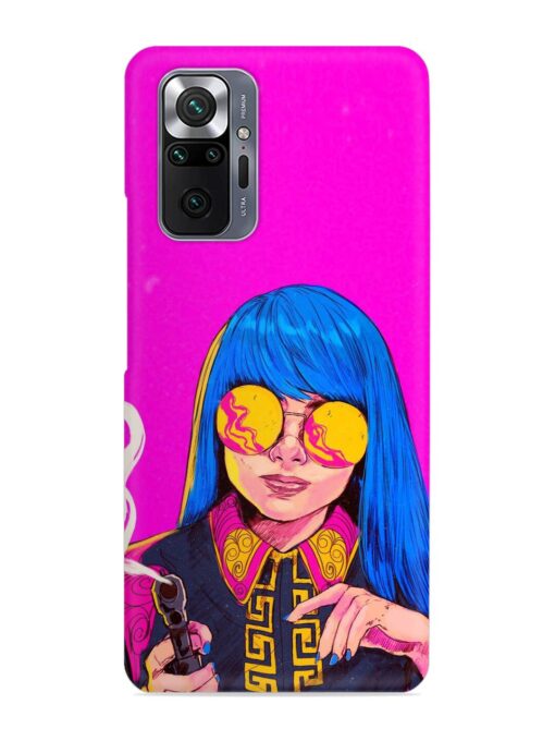 Aesthetic Anime Girl Snap Case for Xiaomi Redmi Note 10 Pro Zapvi