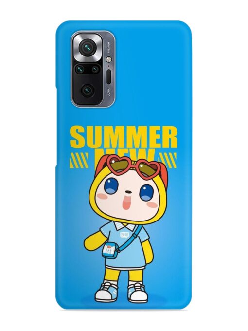 Summer Mew Cartoon Snap Case for Xiaomi Redmi Note 10 Pro Zapvi