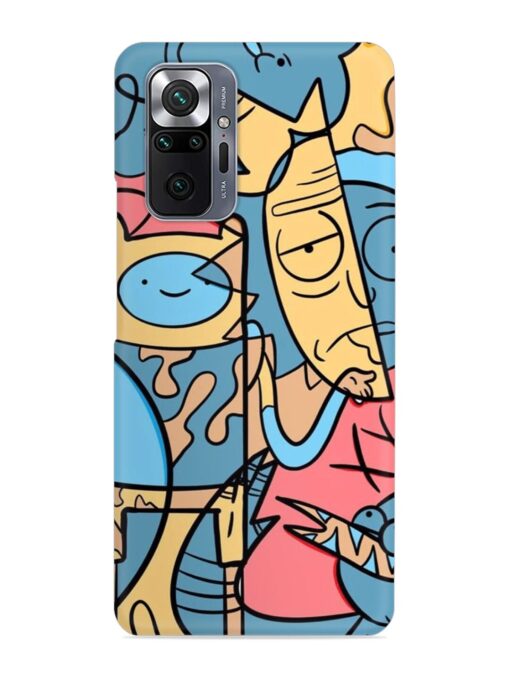 Silly Face Doodle Snap Case for Xiaomi Redmi Note 10 Pro Zapvi