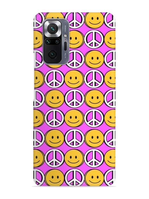 Smiley Face Peace Snap Case for Xiaomi Redmi Note 10 Pro Max Zapvi