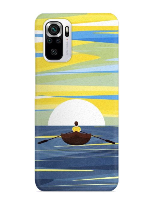 Rowing Person Ferry Paddle Snap Case for Xiaomi Redmi Note 10S