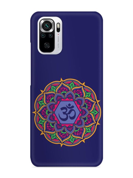 Om Mandala Art Blue Snap Case for Xiaomi Redmi Note 10S