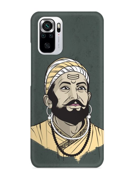 Shivaji Maharaj Vector Art Snap Case for Xiaomi Redmi Note 10S Zapvi