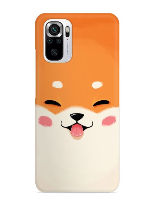 Cute Dog Face Vector Snap Case for Xiaomi Redmi Note 10S Zapvi