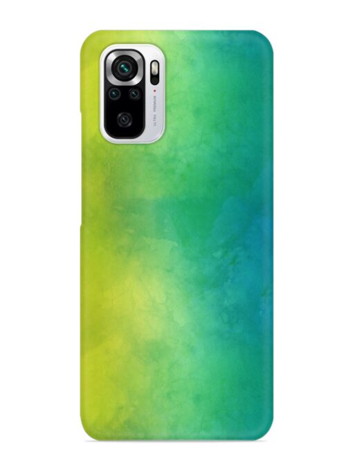 Yellow Green Gradient Snap Case for Xiaomi Redmi Note 10S