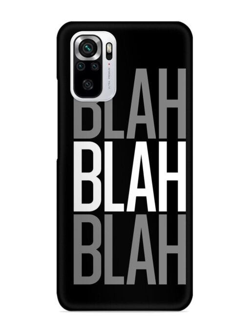 Blah Blah Blah Wallpaper Snap Case for Xiaomi Redmi Note 10S Zapvi