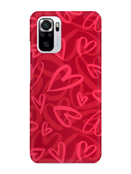 Seamless Romantic Pattern Snap Case for Xiaomi Redmi Note 10S Zapvi