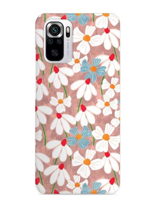 Abstract Petal Flowers Snap Case for Xiaomi Redmi Note 10S Zapvi