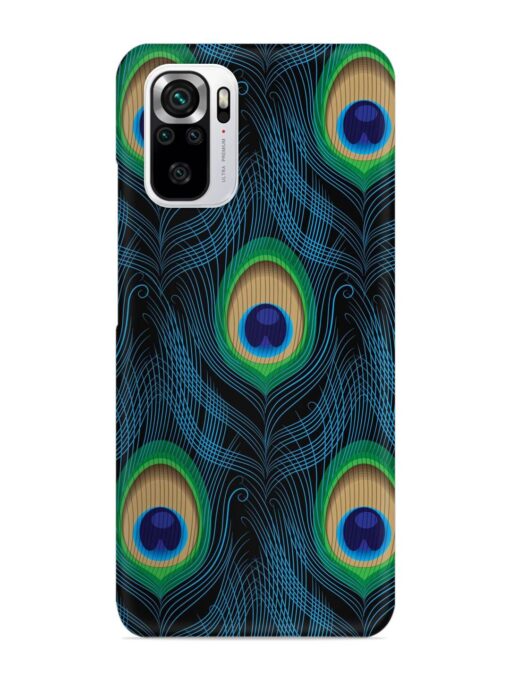 Seamless Pattern Peacock Snap Case for Xiaomi Redmi Note 10S