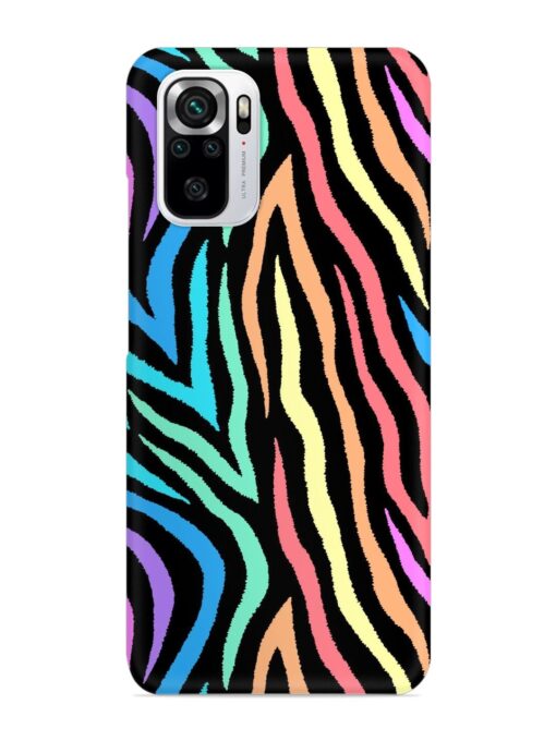 Colorful Abstract Zebra Snap Case for Xiaomi Redmi Note 10S Zapvi