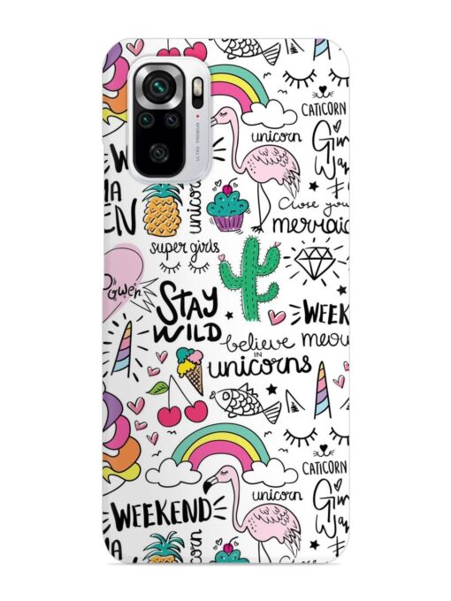 Unicorn Ice Cream Snap Case for Xiaomi Redmi Note 10S