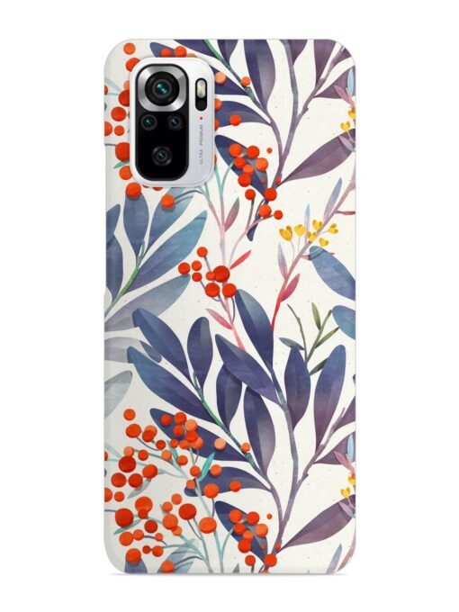 Seamless Floral Pattern Snap Case for Xiaomi Redmi Note 10S Zapvi