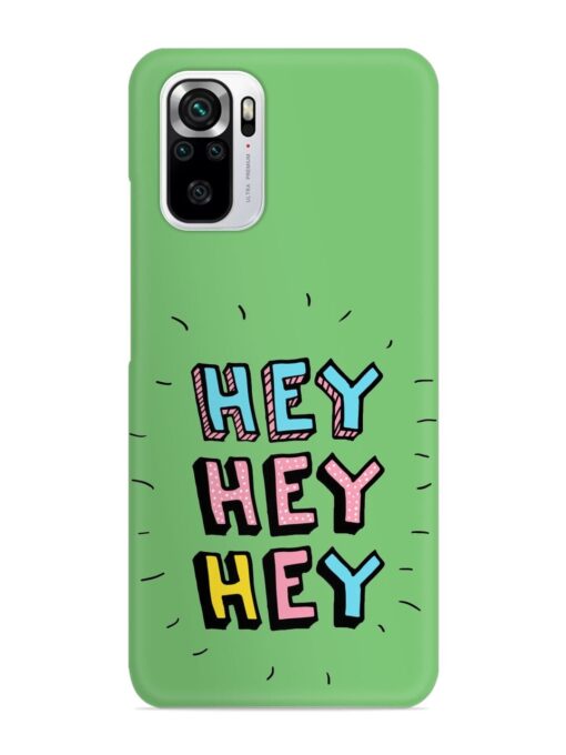 Hey Vector Cartoon Snap Case for Xiaomi Redmi Note 10S Zapvi