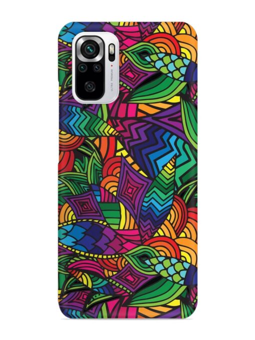 Abstract Multicolor Seamless Snap Case for Xiaomi Redmi Note 10S