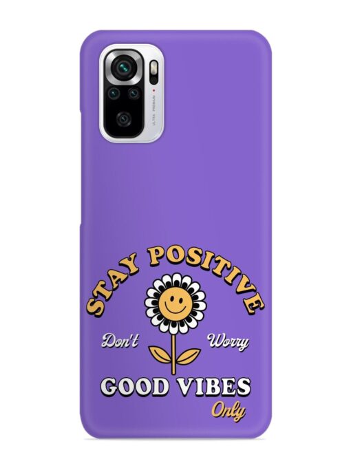 Retro Positive Flower Snap Case for Xiaomi Redmi Note 10S Zapvi