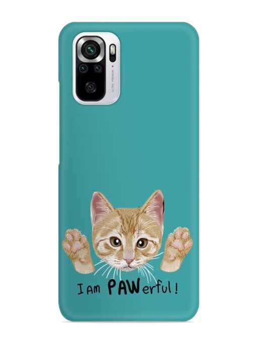 Typography Slogan Cat Snap Case for Xiaomi Redmi Note 10S