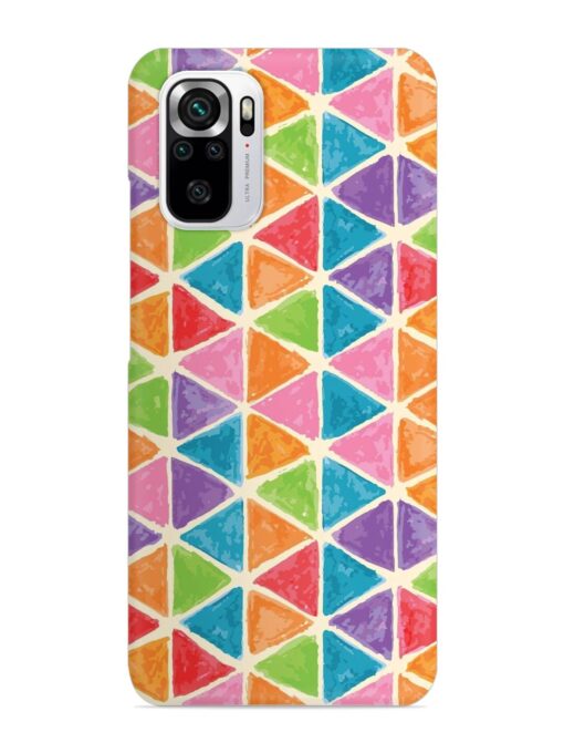 Seamless Colorful Isometric Snap Case for Xiaomi Redmi Note 10S