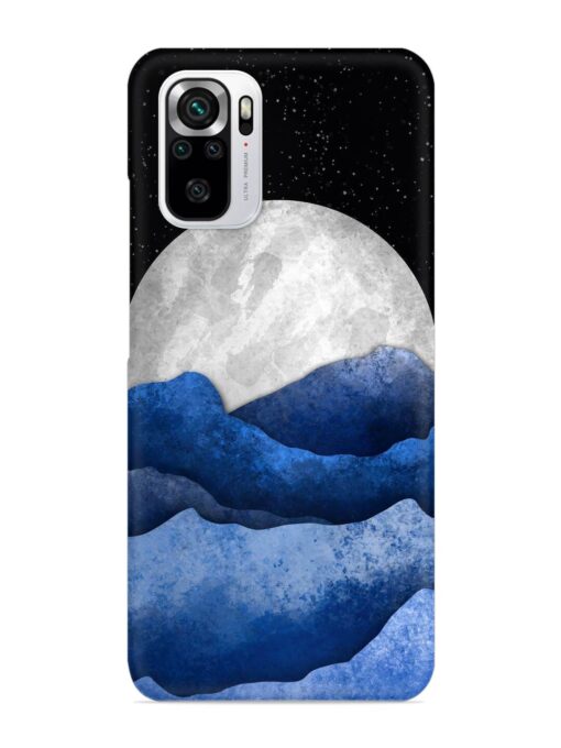 Full Moon Mountain Vector Snap Case for Xiaomi Redmi Note 10S