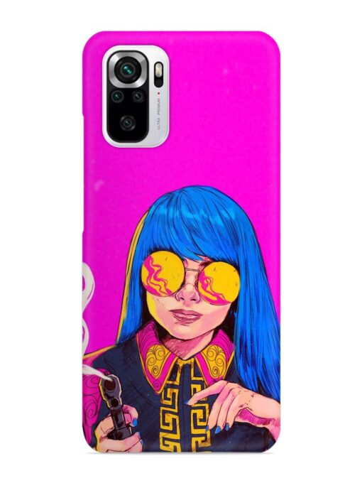 Aesthetic Anime Girl Snap Case for Xiaomi Redmi Note 10S