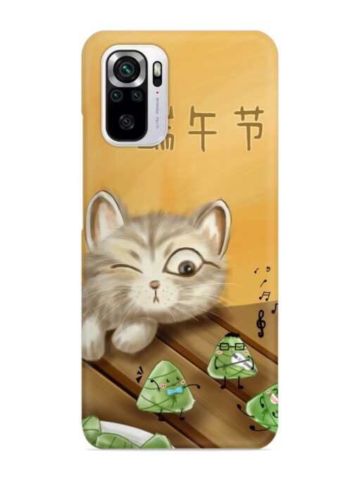 Cat Scorpion Dancing Snap Case for Xiaomi Redmi Note 10S