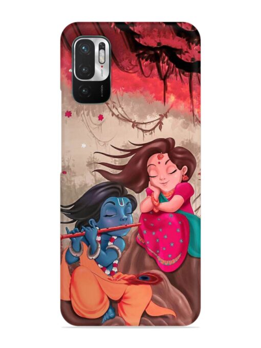 Radhe Krishna Water Art Snap Case for Xiaomi Redmi Note 10T (5G)