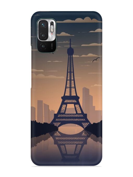 France Paris Eiffel Tower Gradient Snap Case for Xiaomi Redmi Note 10T (5G) Zapvi