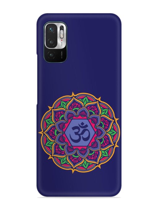 Om Mandala Art Blue Snap Case for Xiaomi Redmi Note 10T (5G) Zapvi