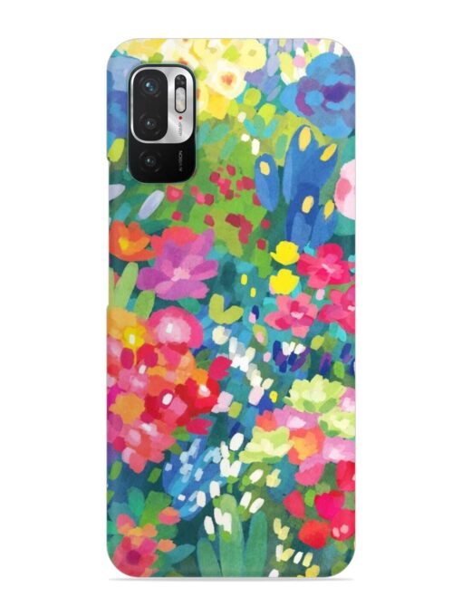 Watercolor Flower Art Snap Case for Xiaomi Redmi Note 10T (5G) Zapvi