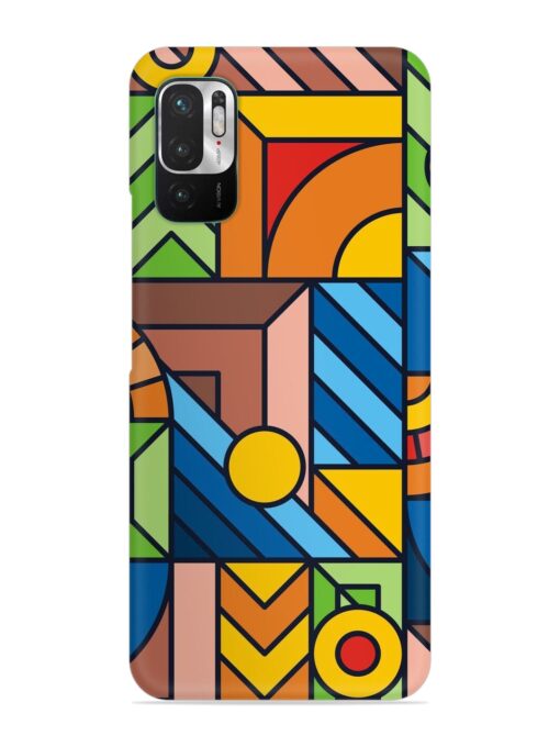 Colorful Geometric Snap Case for Xiaomi Redmi Note 10T (5G)