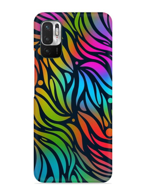 Abstract Leaf Design Snap Case for Xiaomi Redmi Note 10T (5G) Zapvi