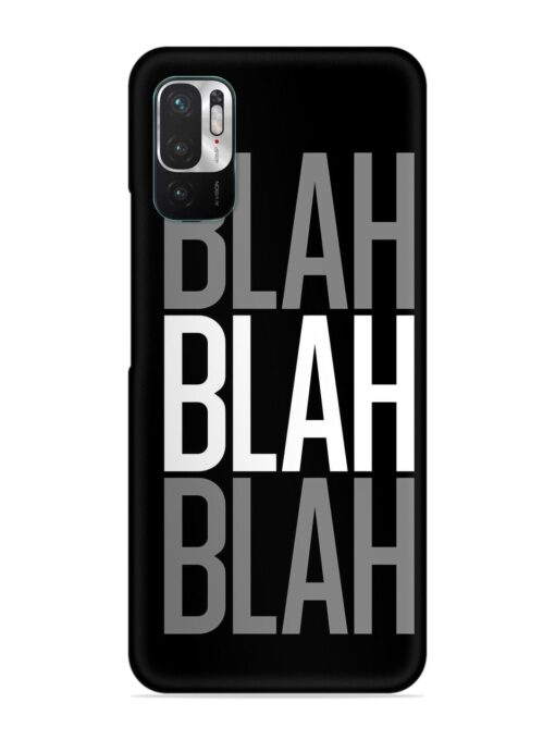 Blah Blah Blah Wallpaper Snap Case for Xiaomi Redmi Note 10T (5G)