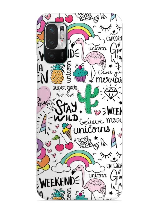 Unicorn Ice Cream Snap Case for Xiaomi Redmi Note 10T (5G)