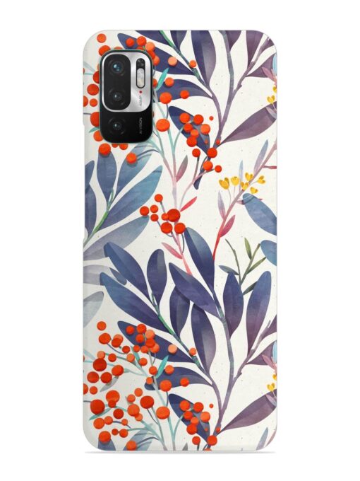 Seamless Floral Pattern Snap Case for Xiaomi Redmi Note 10T (5G) Zapvi