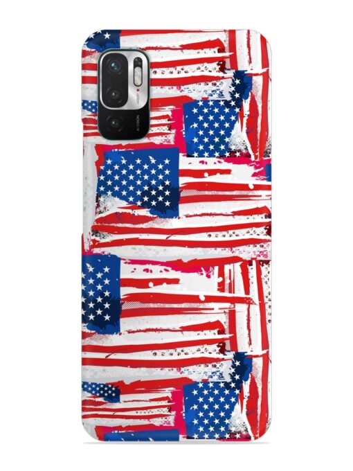 Usa Flag Seamless Snap Case for Xiaomi Redmi Note 10T (5G)