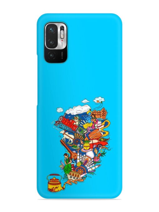 Vector Design Indian Snap Case for Xiaomi Redmi Note 10T (5G) Zapvi