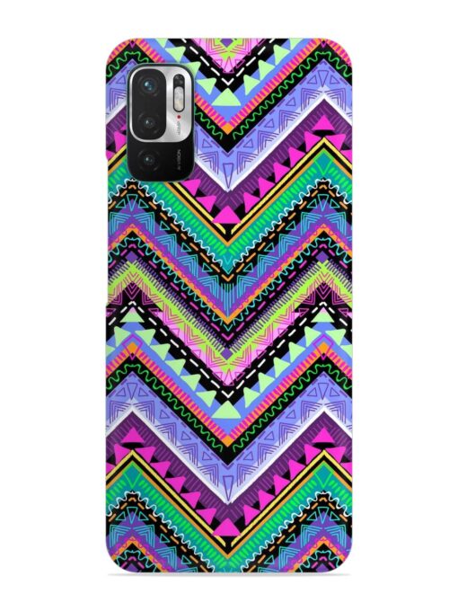 Tribal Aztec Print Snap Case for Xiaomi Redmi Note 10T (5G) Zapvi