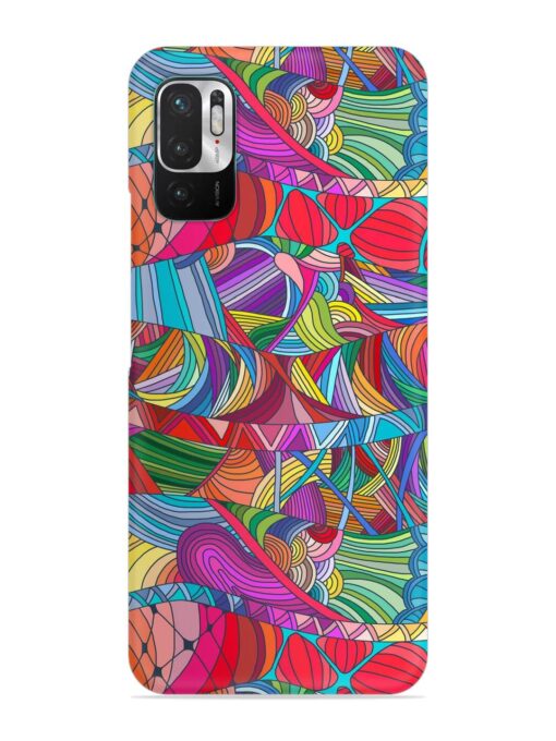 Seamless Patterns Hand Drawn Snap Case for Xiaomi Redmi Note 10T (5G)