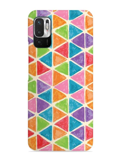 Seamless Colorful Isometric Snap Case for Xiaomi Redmi Note 10T (5G) Zapvi