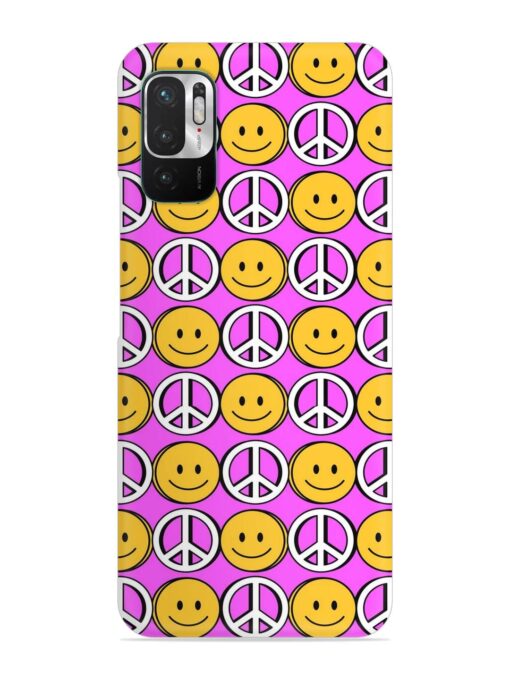 Smiley Face Peace Snap Case for Xiaomi Redmi Note 10T (5G)