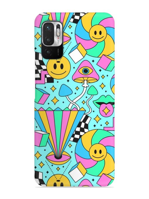 Trippy Rainbow 60S Snap Case for Xiaomi Redmi Note 10T (5G)