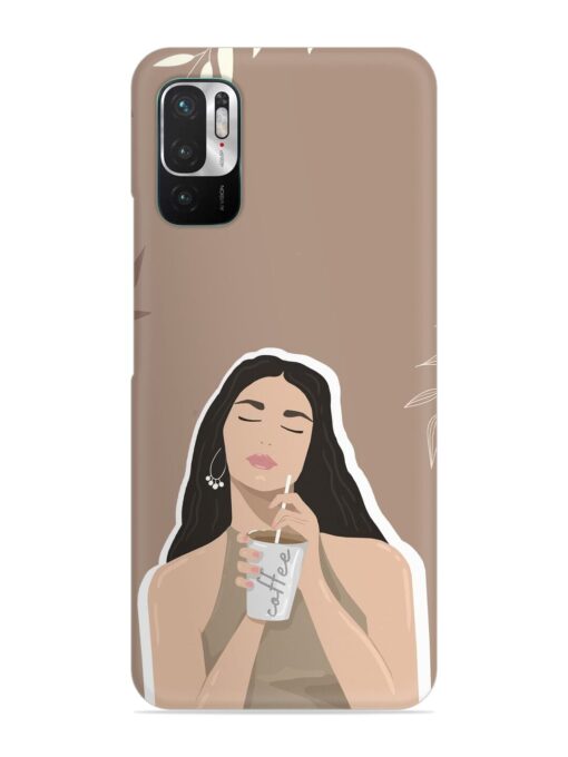 Girl With Coffee Snap Case for Xiaomi Redmi Note 10T (5G)