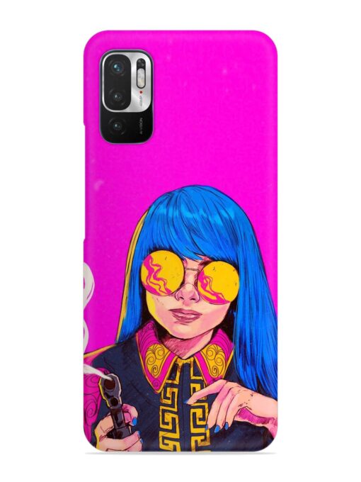 Aesthetic Anime Girl Snap Case for Xiaomi Redmi Note 10T (5G)