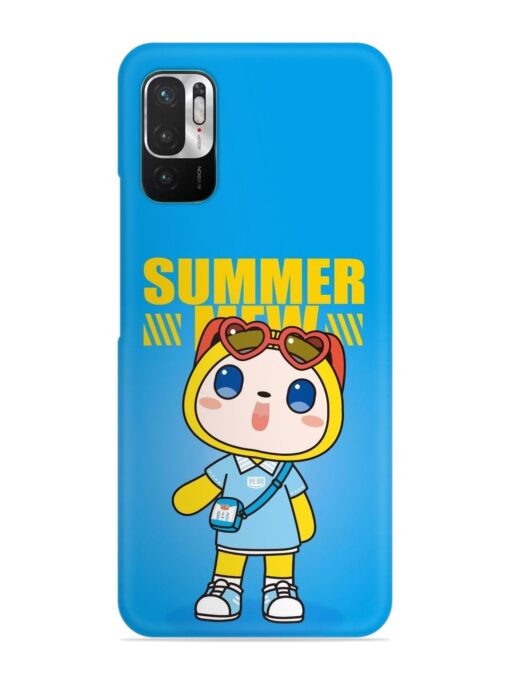 Summer Mew Cartoon Snap Case for Xiaomi Redmi Note 10T (5G)