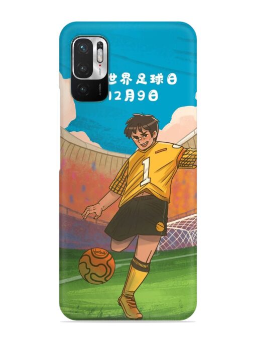 Soccer Kick Snap Case for Xiaomi Redmi Note 10T (5G)