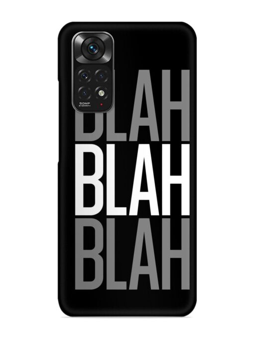 Blah Blah Blah Wallpaper Snap Case for Xiaomi Redmi Note 11