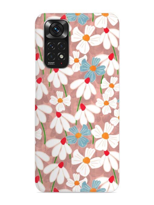 Abstract Petal Flowers Snap Case for Xiaomi Redmi Note 11