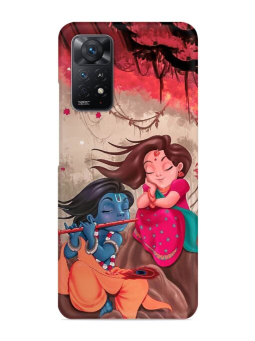 Radhe Krishna Water Art Snap Case for Xiaomi Redmi Note 11 Pro (4G) Zapvi