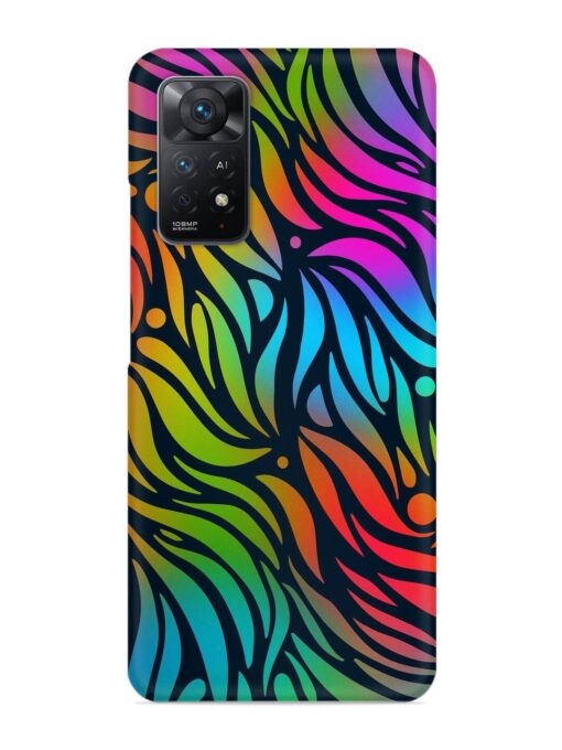 Abstract Leaf Design Snap Case for Xiaomi Redmi Note 11 Pro (4G) Zapvi