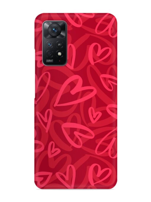 Seamless Romantic Pattern Snap Case for Xiaomi Redmi Note 11 Pro (4G) Zapvi