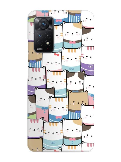 Cute Adorable Cat Snap Case for Xiaomi Redmi Note 11 Pro (4G)